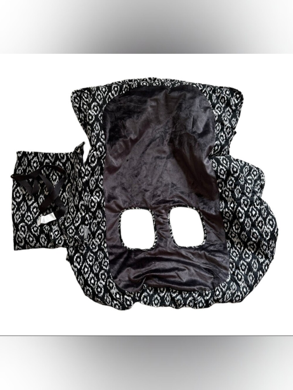 Eddie Bauer Black and White Patterned Infant Car Seat Cover